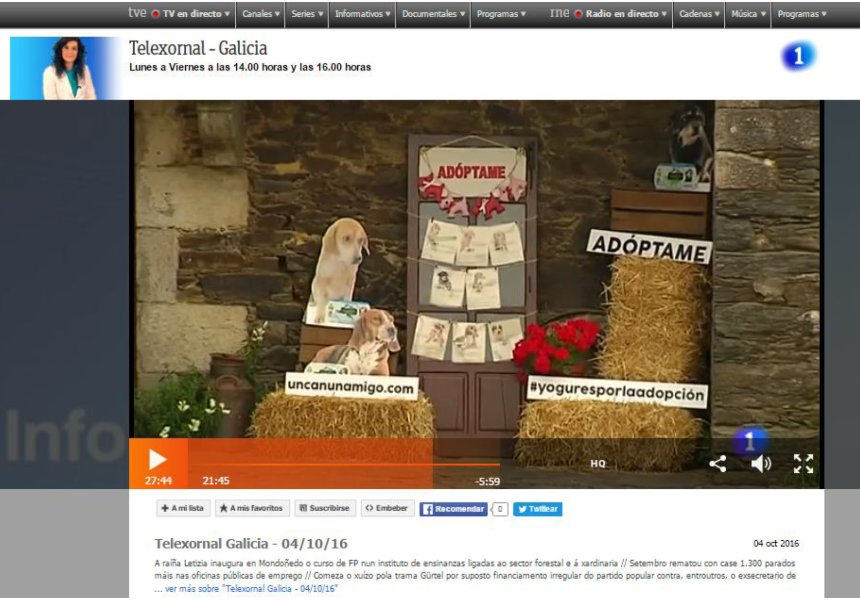 Telexornal Galicia RTVE 